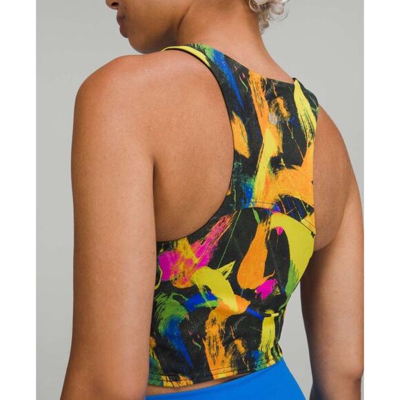 Lululemon Multi Color Wunder Train Longline Bra, Size 4 - Picture 4 of 7